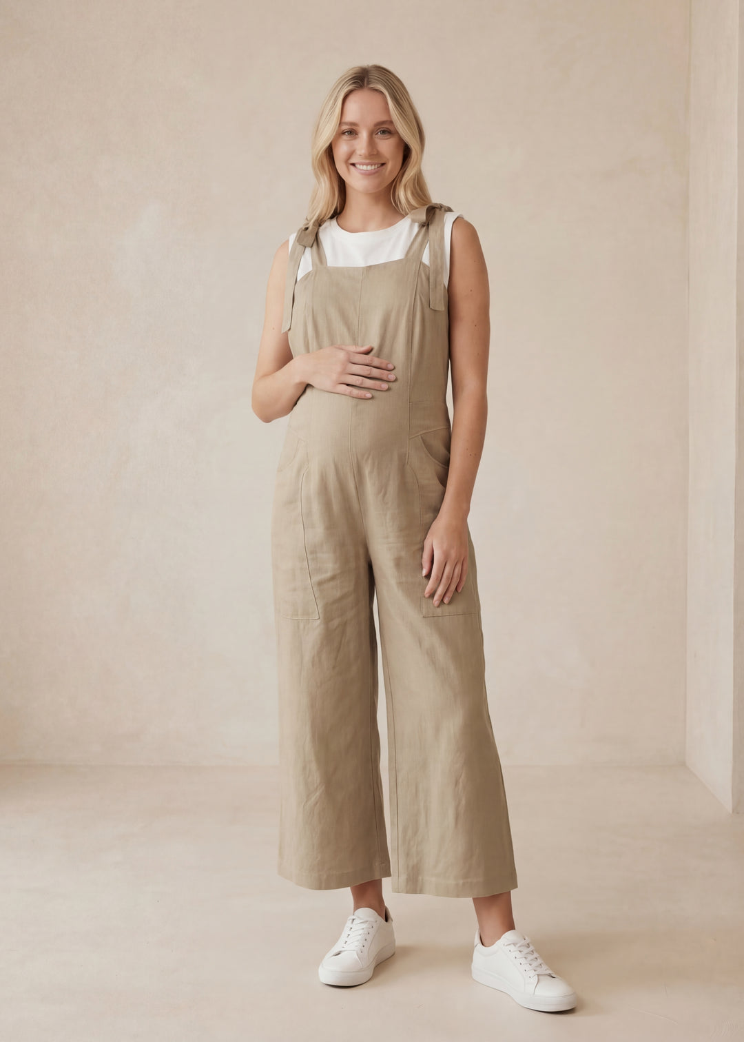 Everyday Linen Tie Jumpsuit