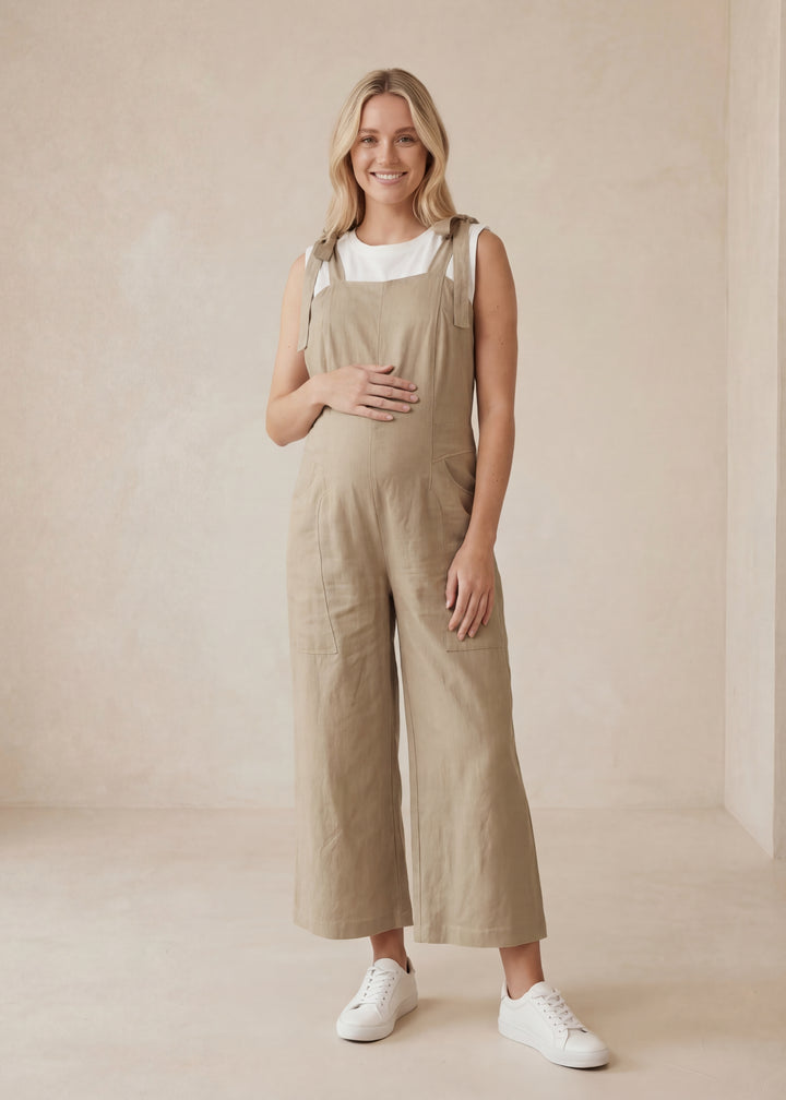 Everyday Linen Tie Jumpsuit