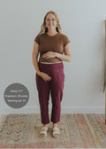 Garment Washed Smocked Pant in Linen