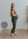 Garment Washed Smocked Pant in Linen