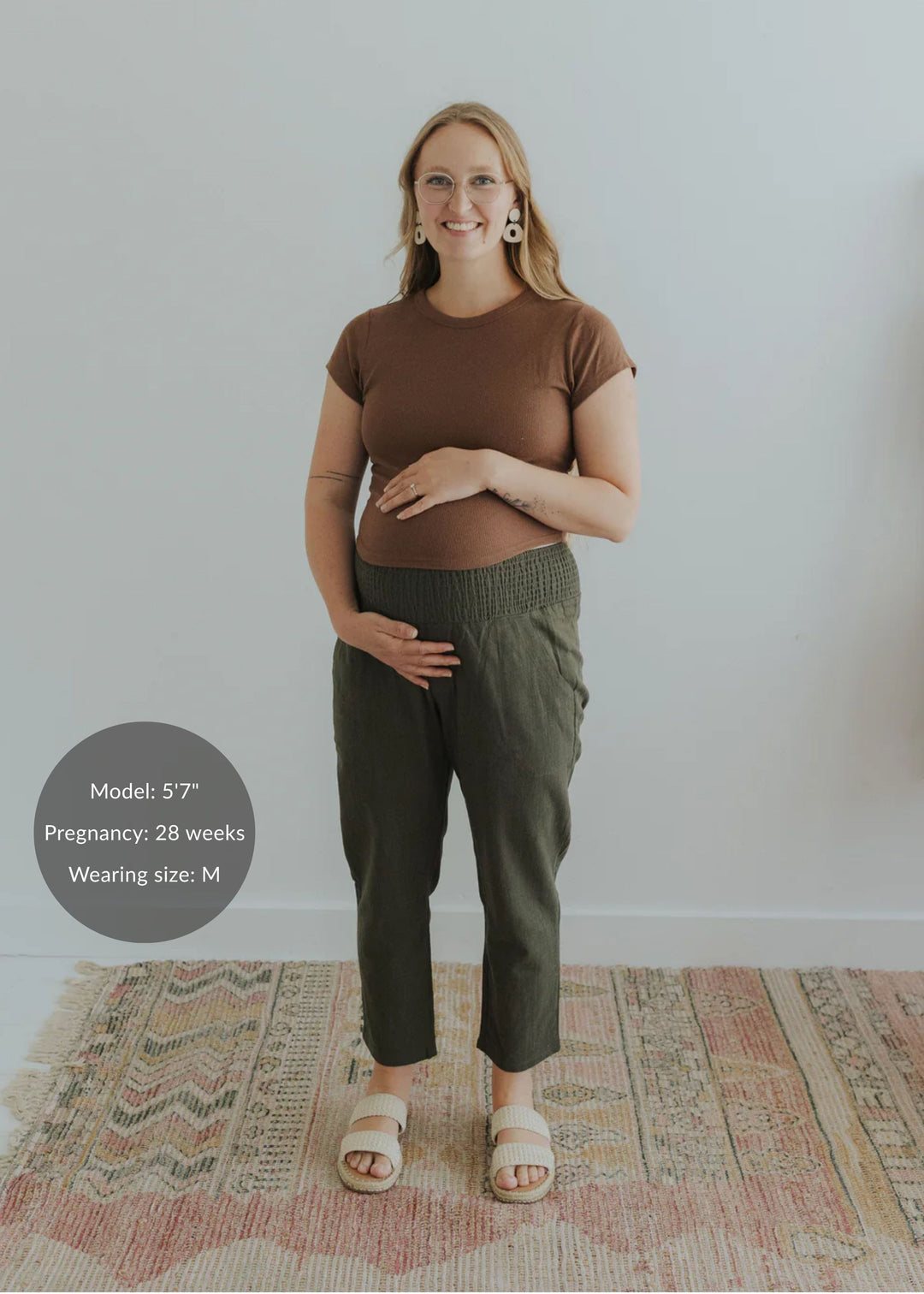 Garment Washed Smocked Pant in Reedcloth™