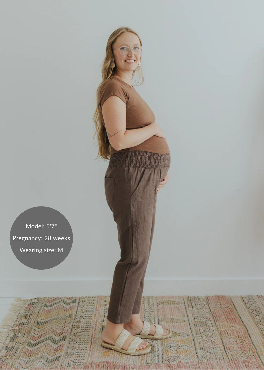 Garment Washed Smocked Pant in Reedcloth™
