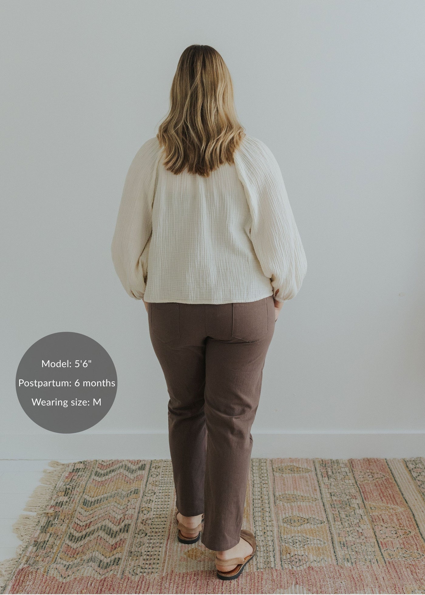 Garment Washed Smocked Pant in Linen