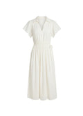 Eyelet Sleeve Dress