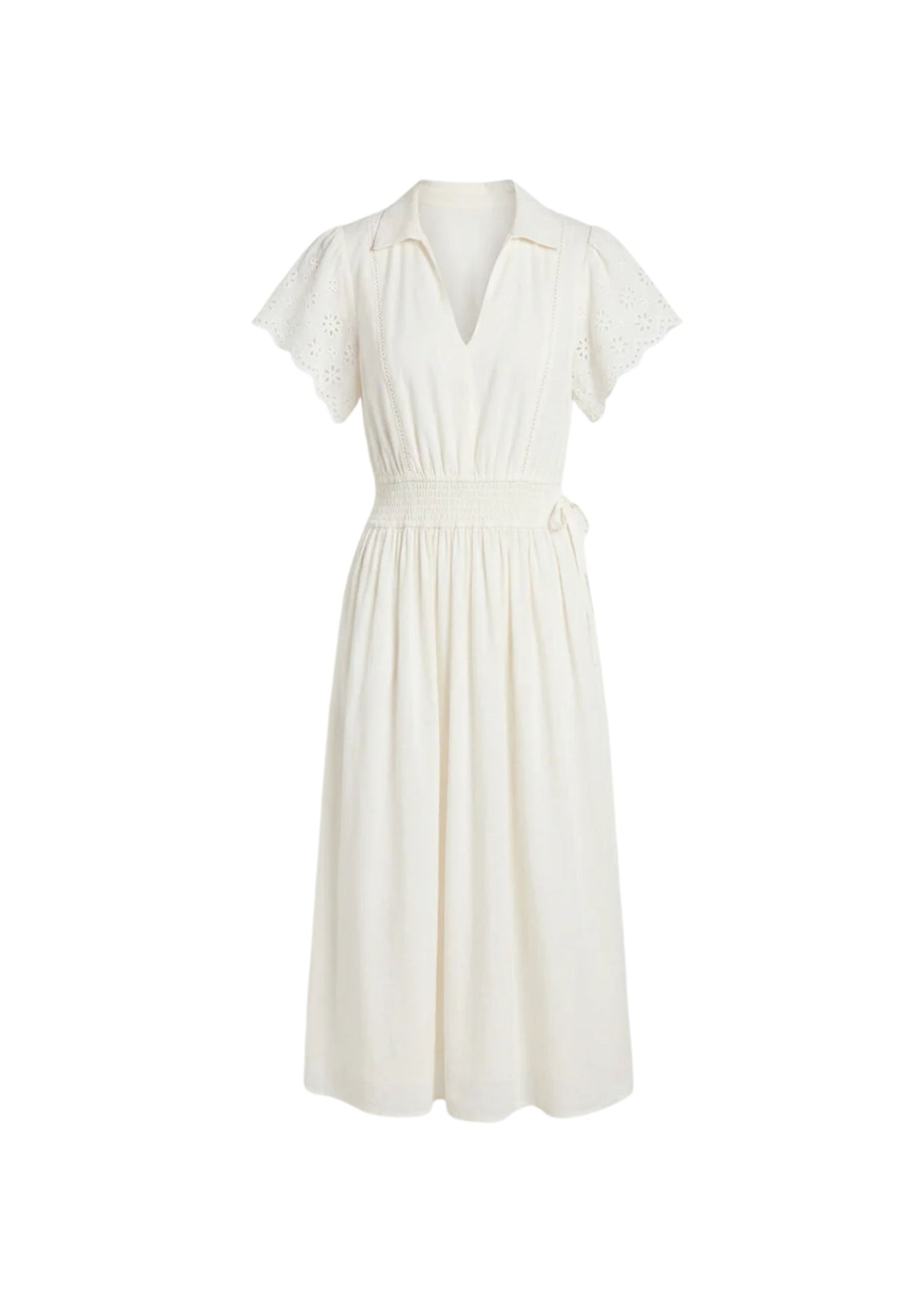 Eyelet Sleeve Dress