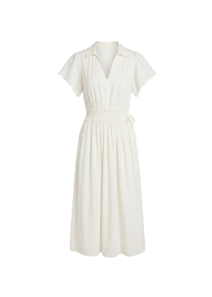 Eyelet Sleeve Dress