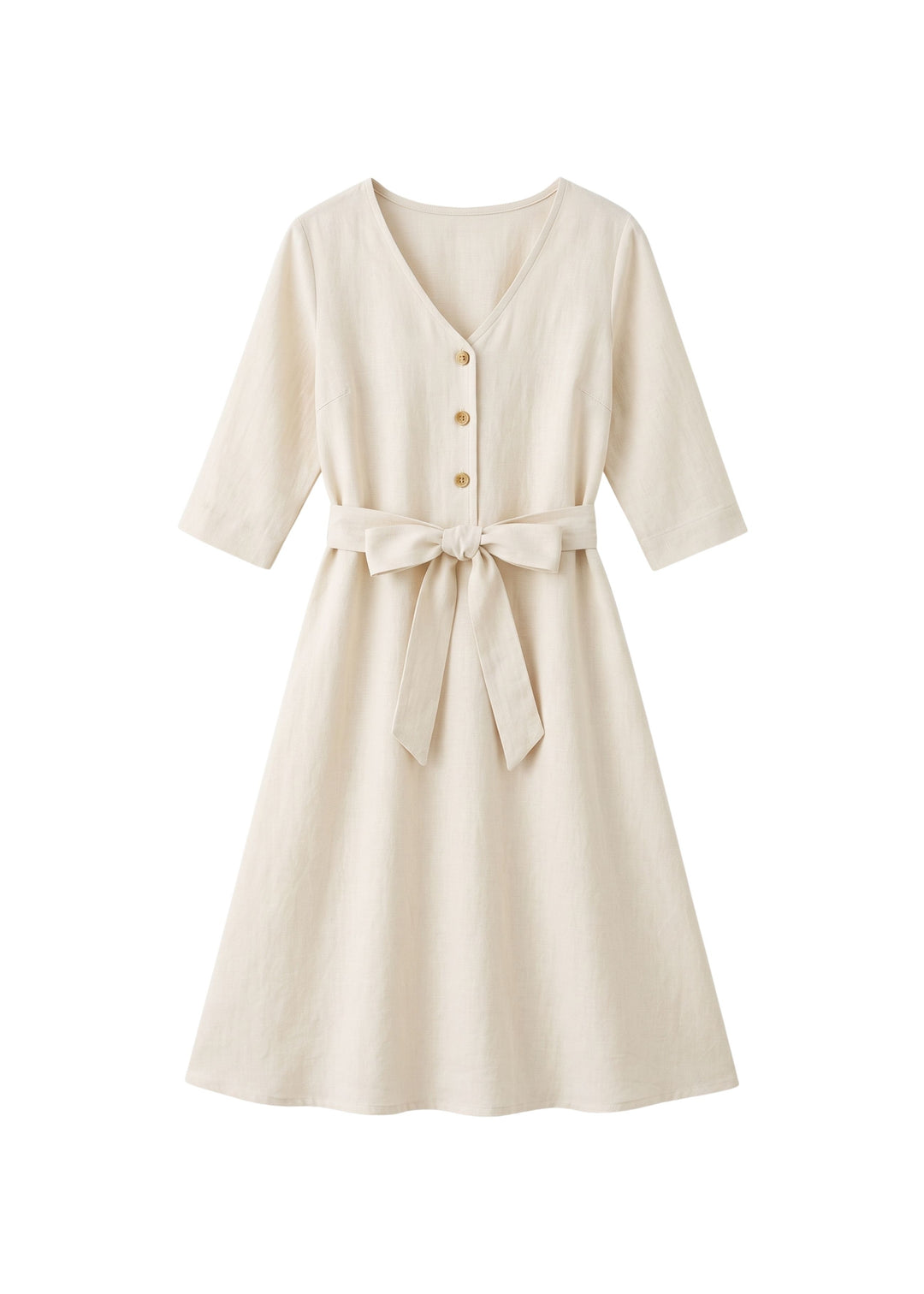 Faye Dress in Sandwashed Linen