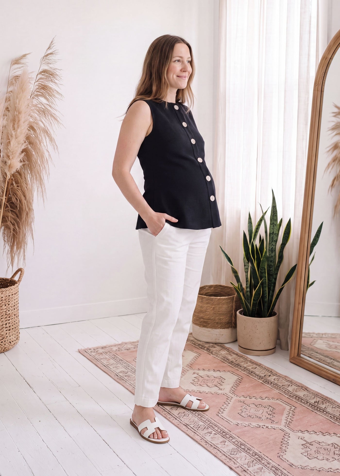 Flared Ponte Top