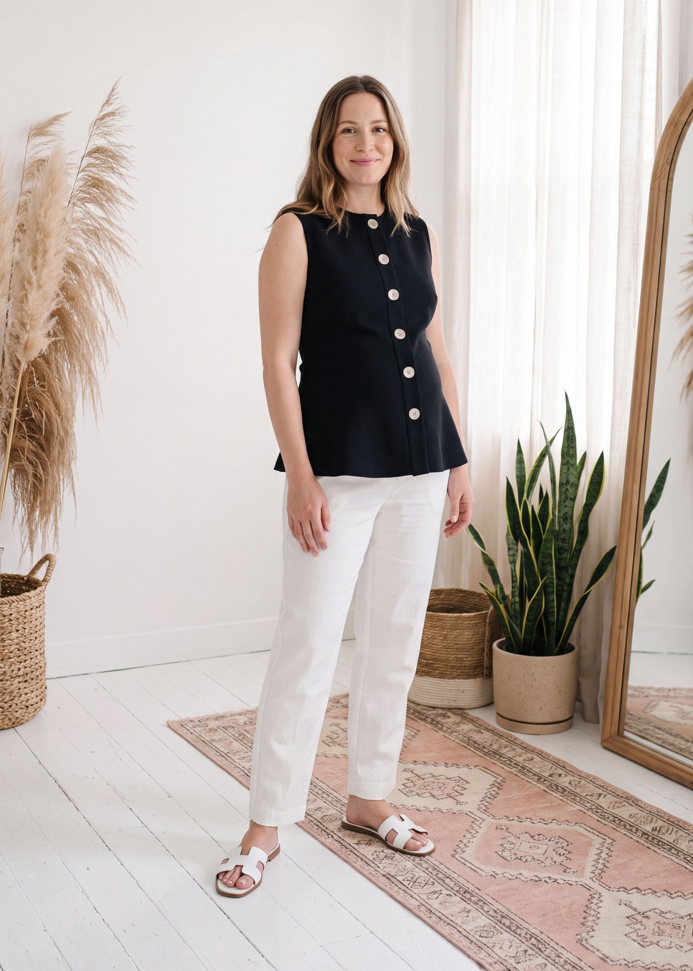 Flared Ponte Top