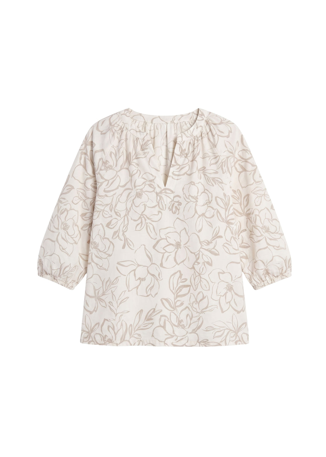 Nursing Friendly Tunic Top in Linen/Cotton