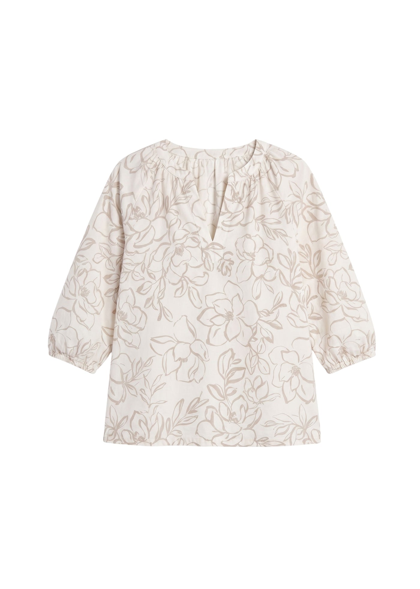 Nursing Friendly Tunic Top in Linen/Cotton