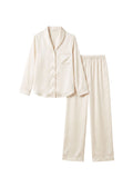 Floral Notch-Collar Pajama Set in Kapok