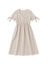 Florence Midi Dress in Sandwashed Linen