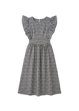 Flutter Sleeve Gingham Dress