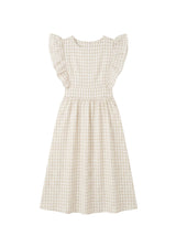 Flutter Sleeve Gingham Dress
