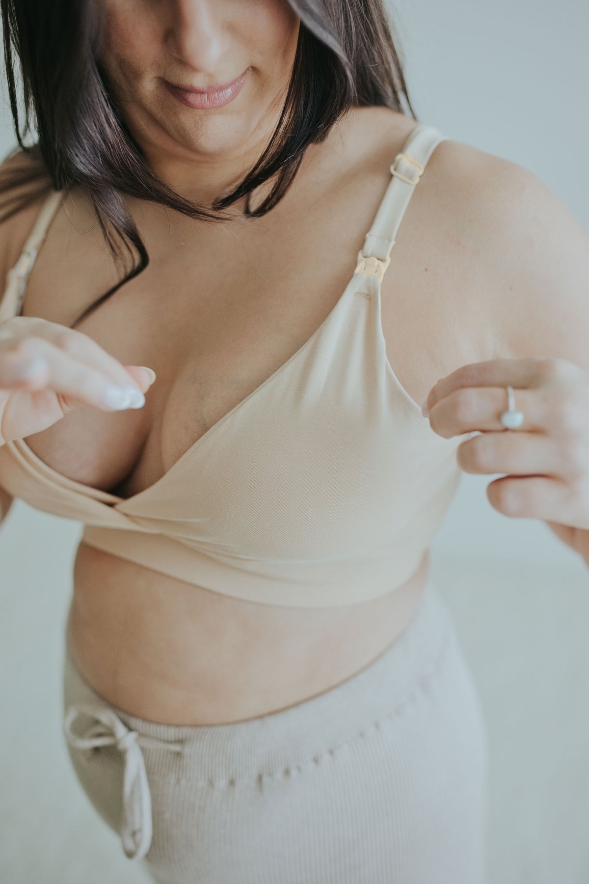 Front Clasp Nursing Bra in Organic Cotton