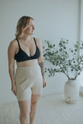 Three-quarter view of the Ebony Front Clasp Nursing Bra