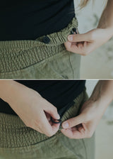 Garment Washed Smocked Pant in Reedcloth™