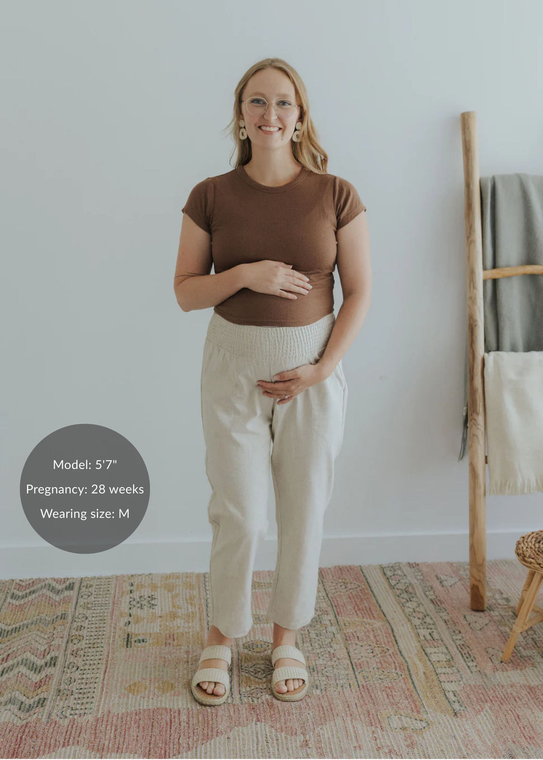 Garment Washed Smocked Pant in Reedcloth™