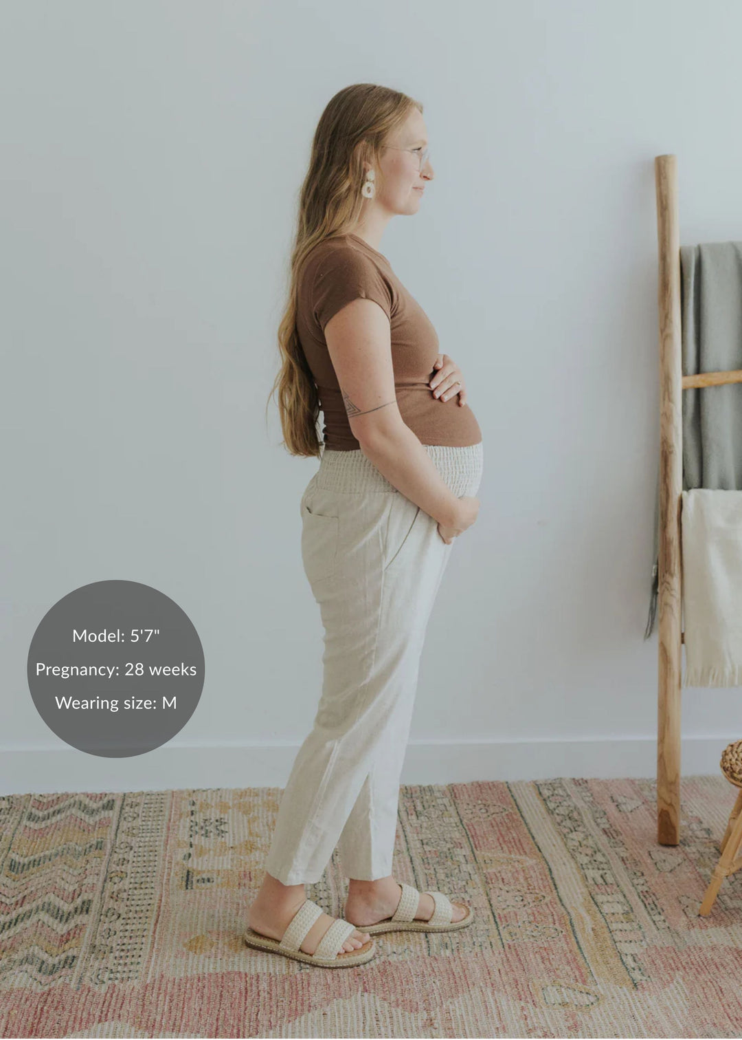 Garment Washed Smocked Pant in Reedcloth™