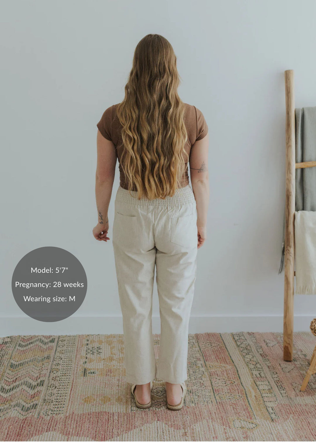 Garment Washed Smocked Pant in Reedcloth™