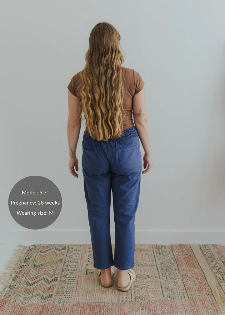 Garment Washed Smocked Pant in Reedcloth™