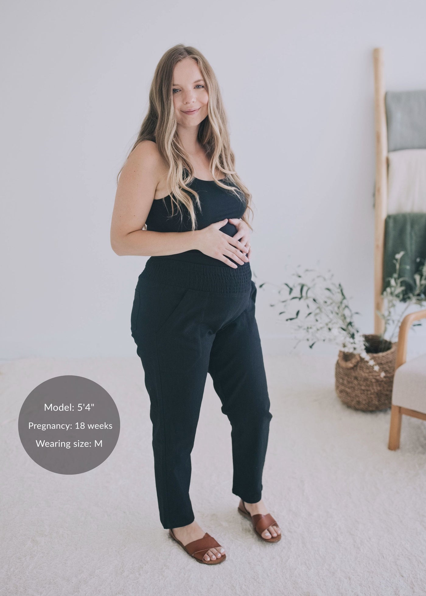 Garment Washed Smocked Pant in Reedcloth™