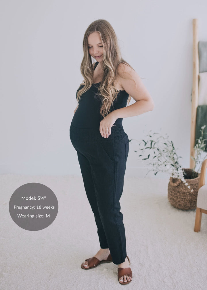 Garment Washed Smocked Pant in Reedcloth™