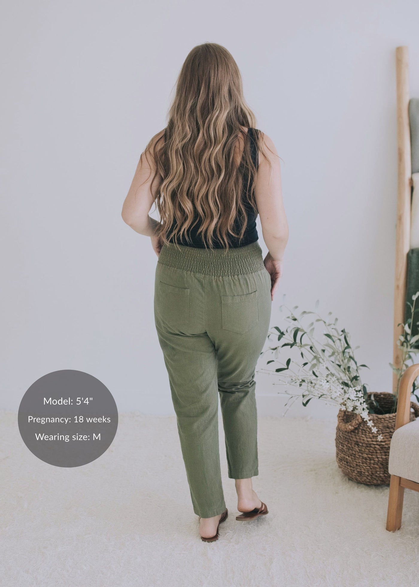 Garment Washed Smocked Pant in Reedcloth™