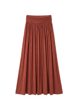 Gathered Stretch Jersey Skirt