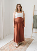 Gathered Stretch Jersey Skirt