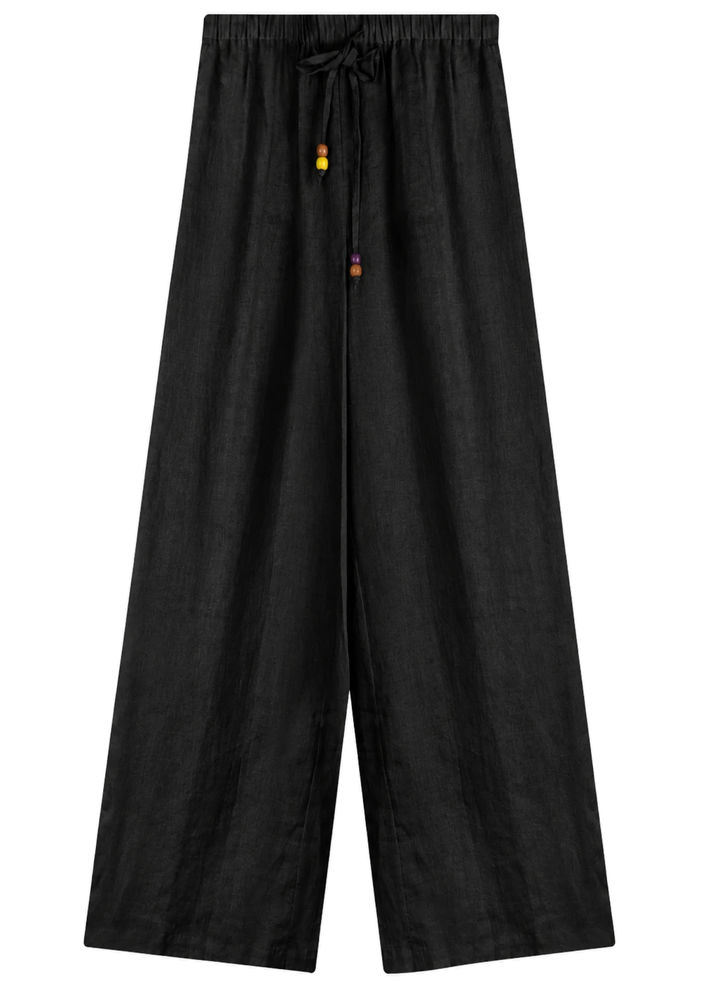 Relaxed Drawstring Wide-Leg Pant in Linen