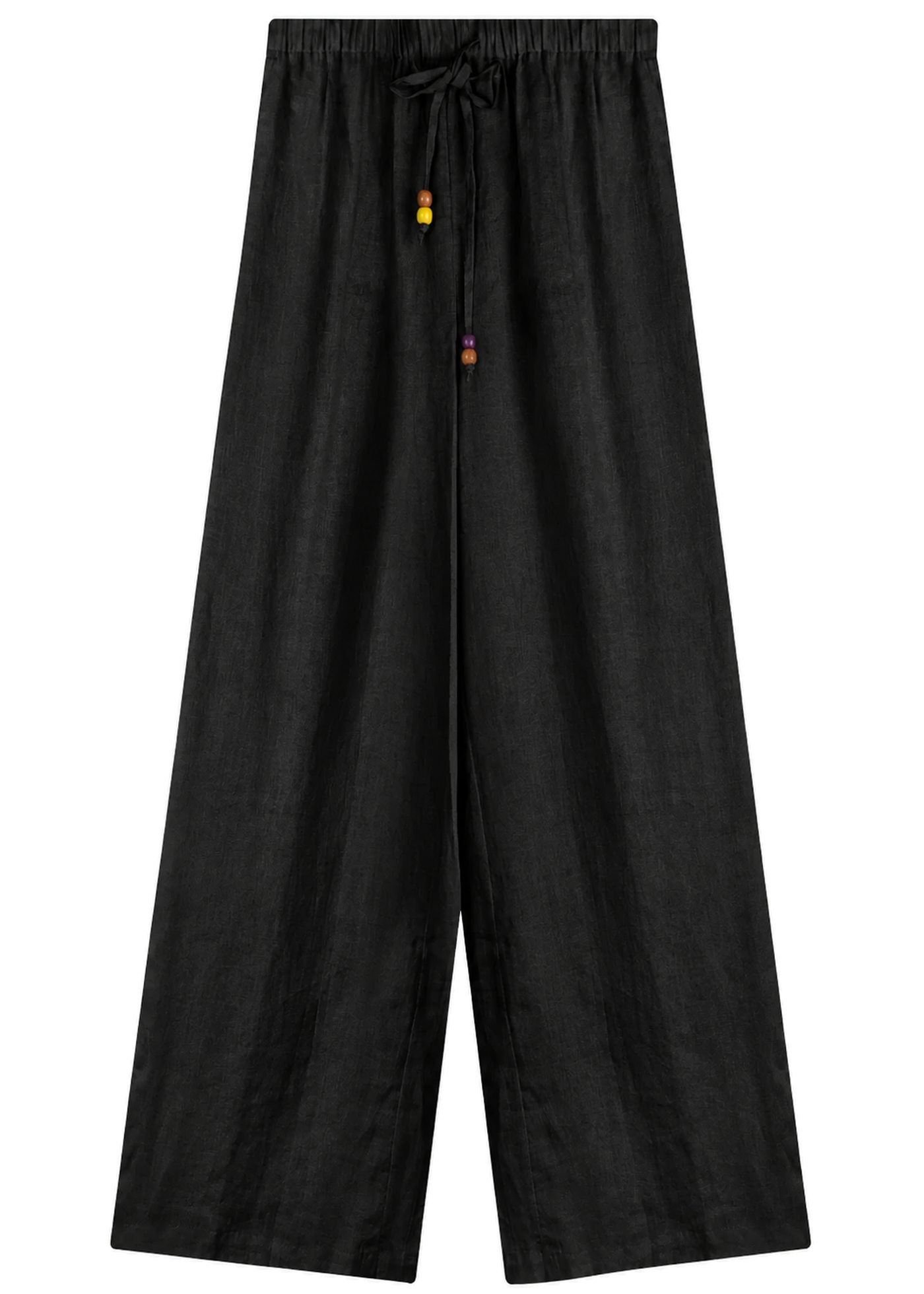 Relaxed Drawstring Wide-Leg Pant in Linen