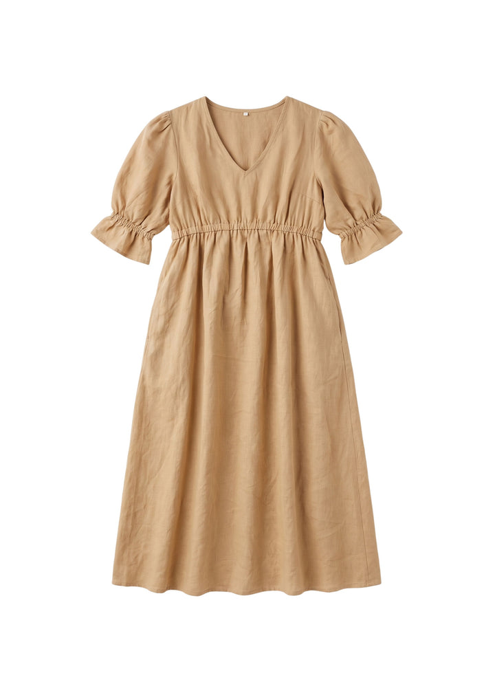 Julia Dress in Sandwashed Linen