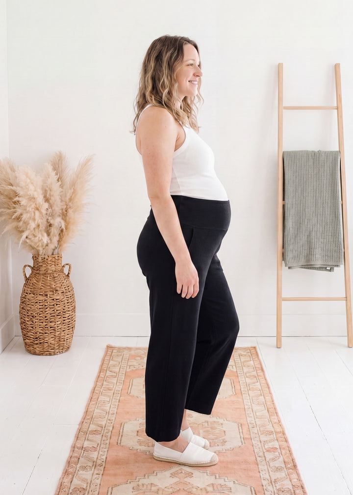 Knit Sweater Pant in Cotton Viscose