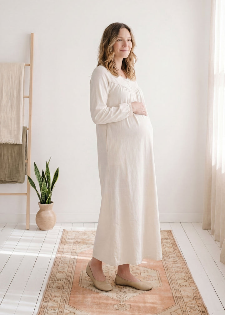 Lace Trim Night Gown