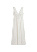 Lace Trim Nursing Slip Dress
