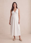 Lace Trim Nursing Slip Dress