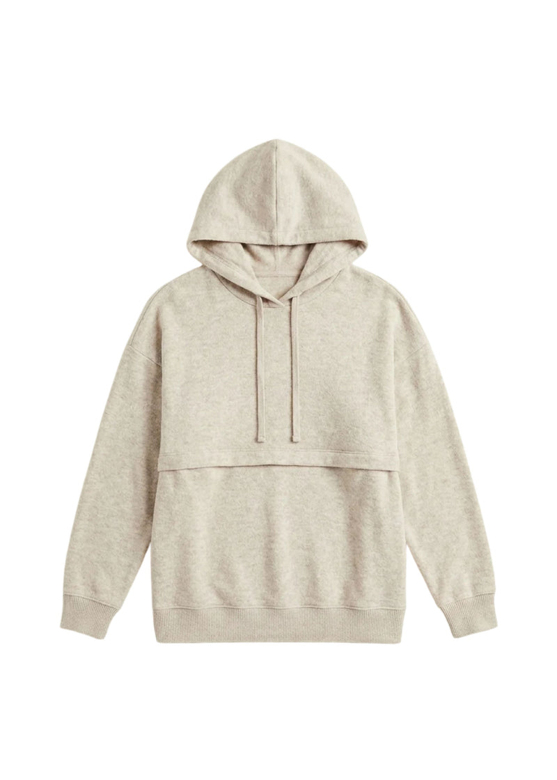 Lift-Up Nursing Hoodie in Cotton