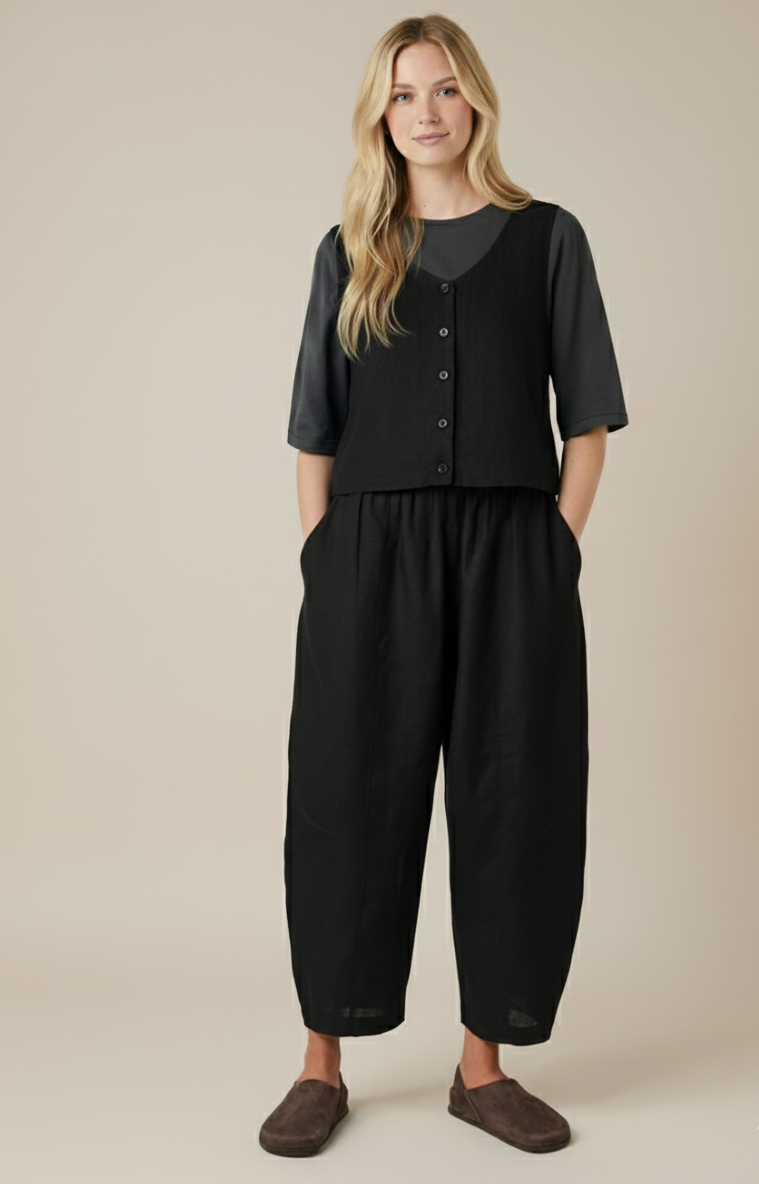 Everyday Linen Barrel Pant