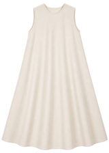 Sleeveless Swing Maxi Dress in Linen