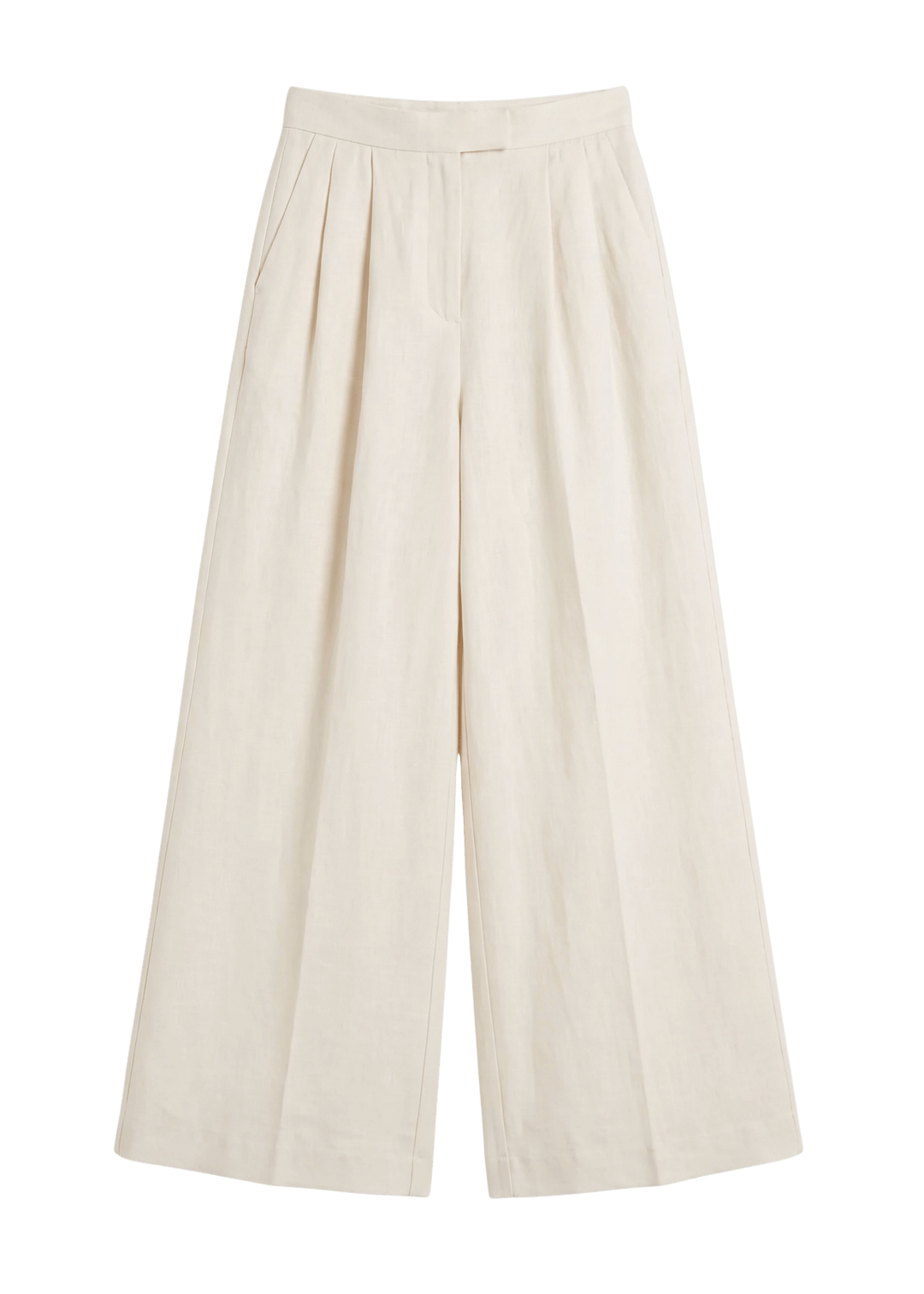 Margot Pleated Wide Leg Pant in Sandwashed Linen