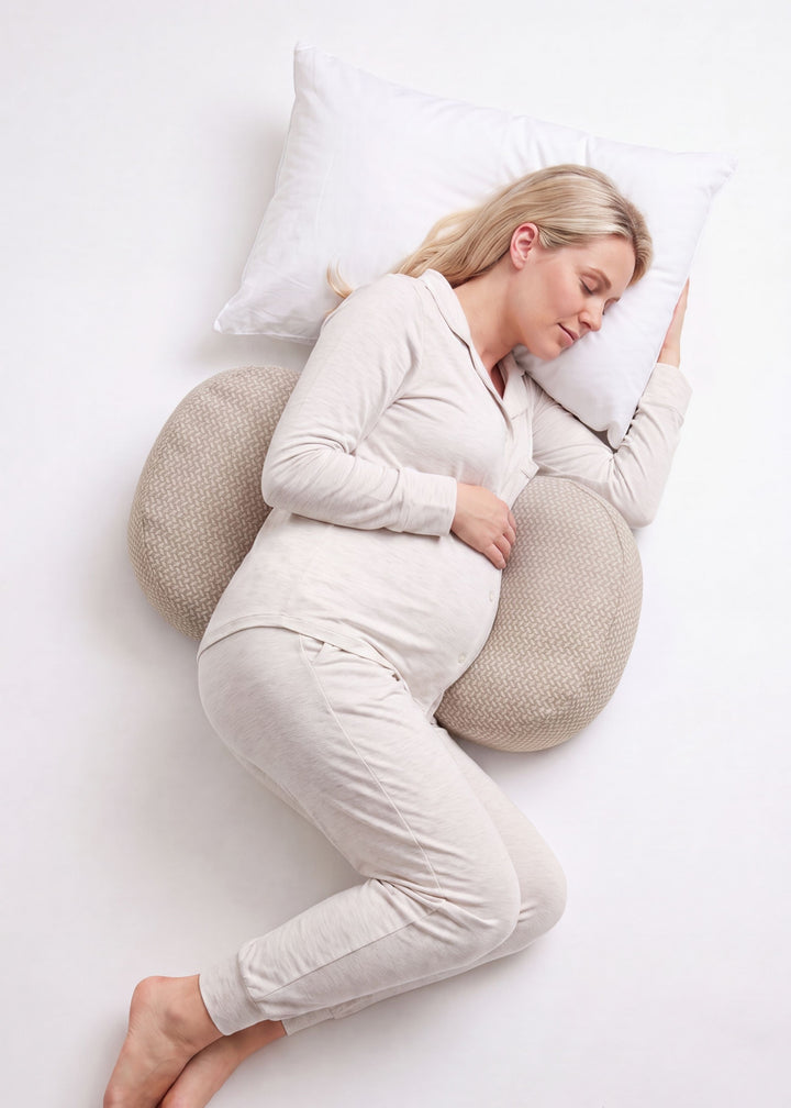 U-Shaped Pregnancy Pillow + Cover in Percale 100% Cotton