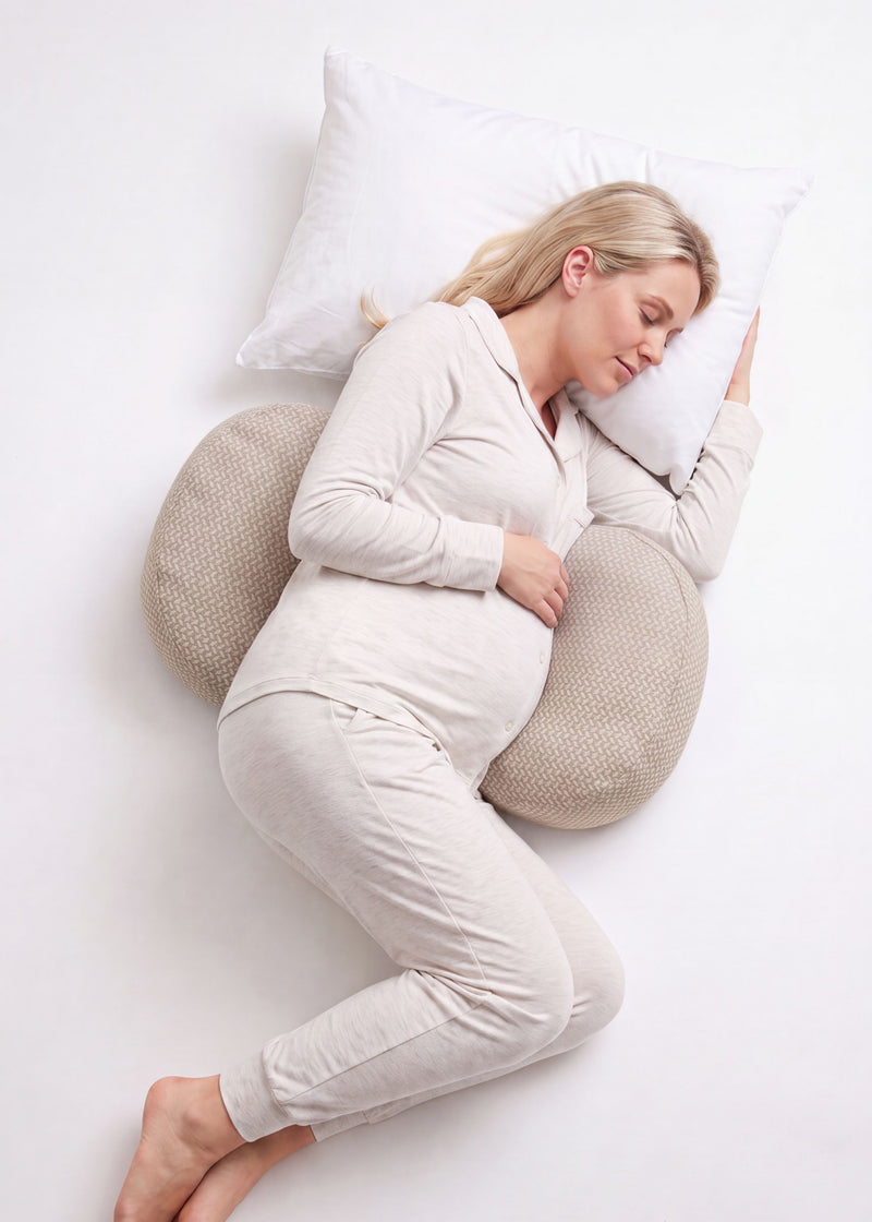 U-Shaped Pregnancy Pillow + Cover in Percale 100% Cotton