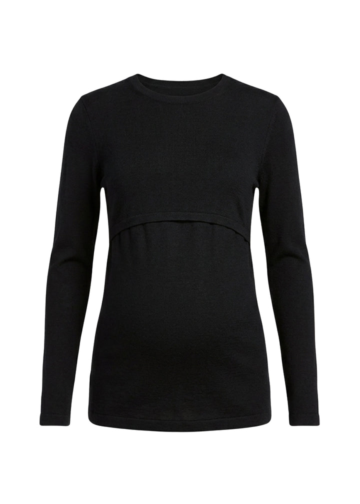 Nursing Long Sleeve Top in Merino Wool