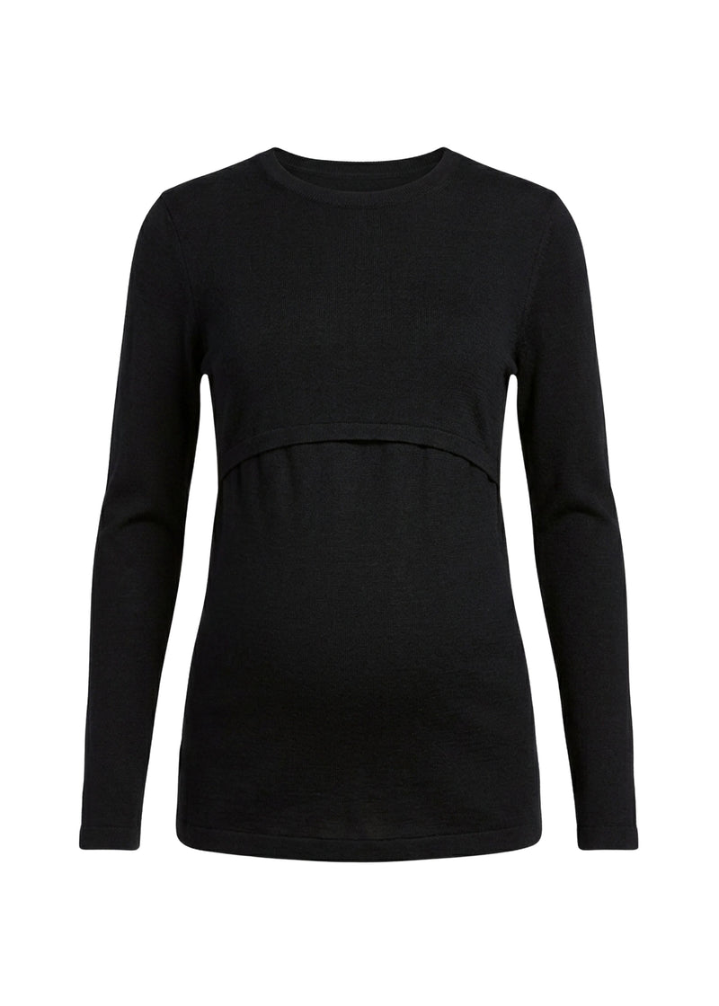 Nursing Long Sleeve Top in Merino Wool
