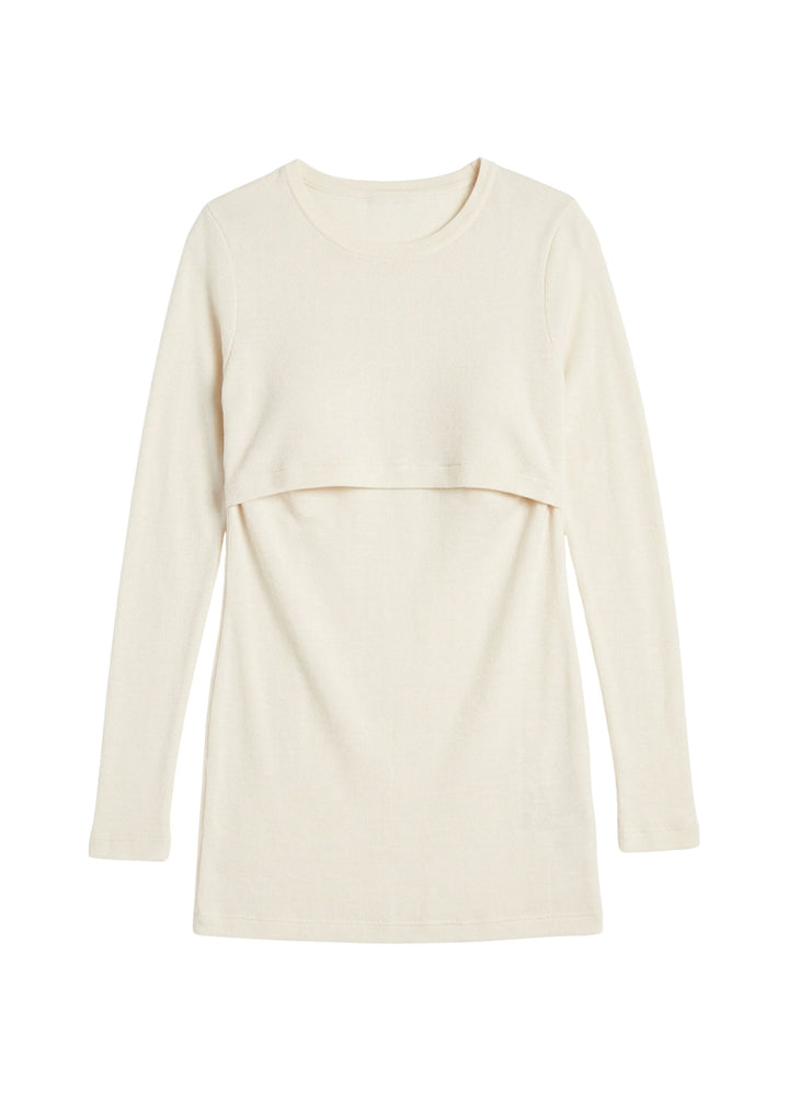 Nursing Long Sleeve Top in Merino Wool