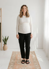 Nursing Long Sleeve Top in Merino Wool