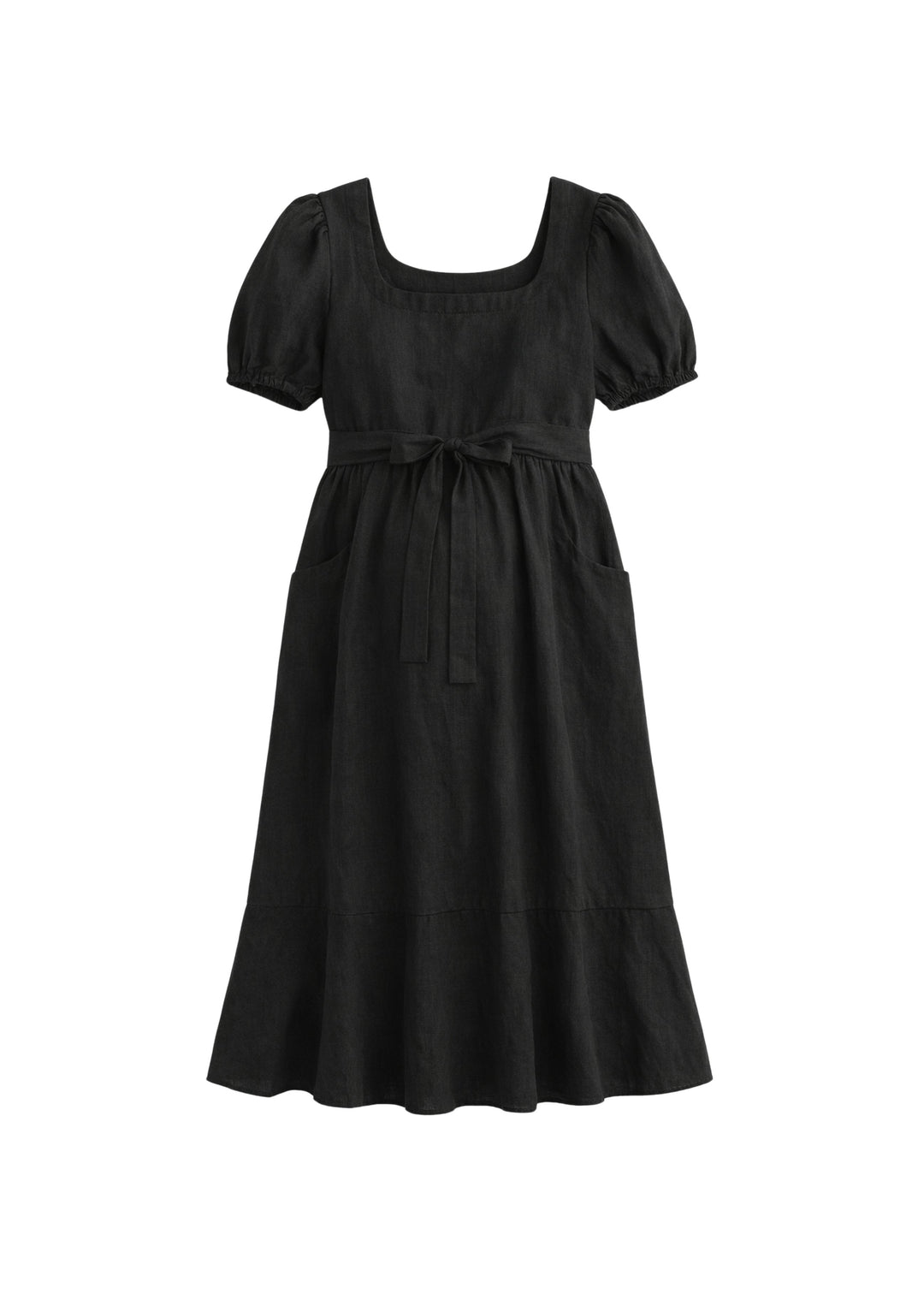 Midi Dress in Cotton/Linen