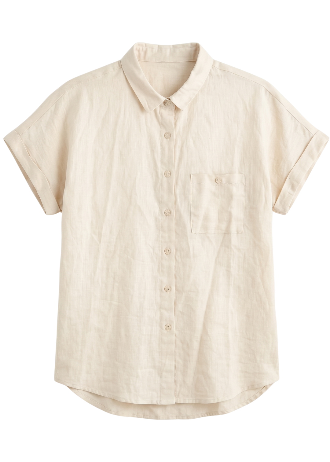 Nora Camp Shirt in Sandwashed Linen